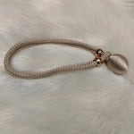 accessoires rideau tissu polyester cordon tressé couleur beige doré moderne fixations billes dorées