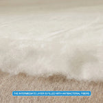 matelas épais blanc texture quadrillée antiacariens antibactéries breathable silent hypoallergenique elasticband