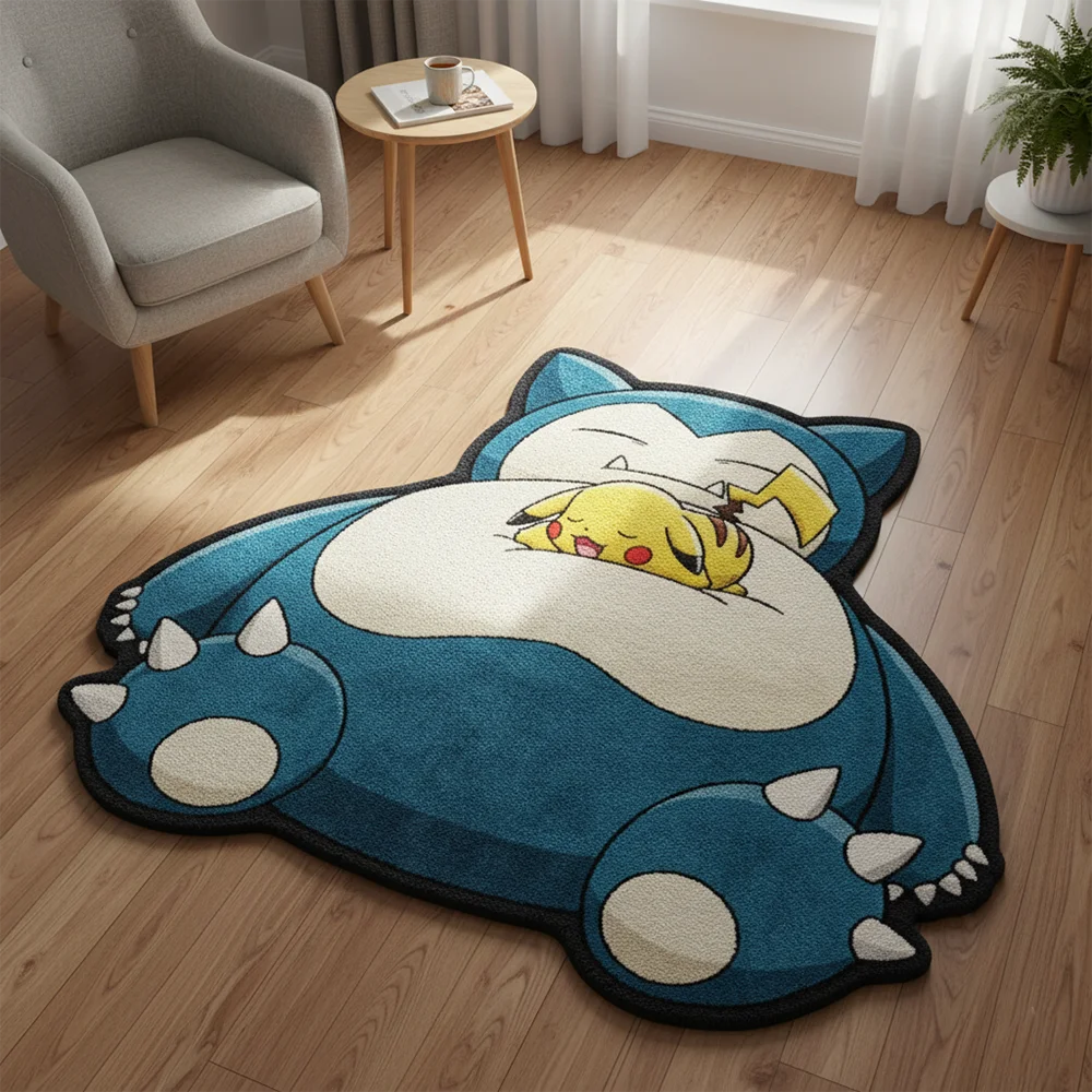tapis peluche léopard bleu blanc jaune doux velours chambre rétro decoration maison jeu animated