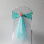 décoration chaise mariage turquois rouge blanc rose texturé voile transparent événement formel