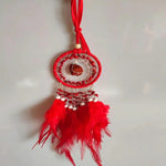 attrape rêves ethnique plumes filetage boho chic crochets ornement suspendu