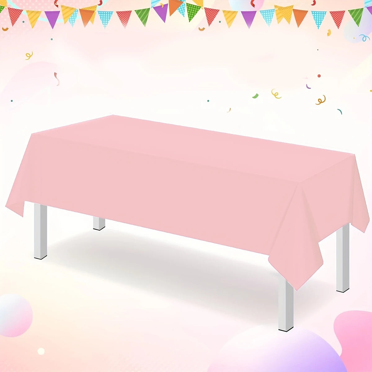 nappe rose lisse opaques mariage anniversaire table événement décoration fête printemps été