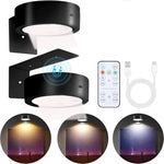 lampe murale led rechargeable noir moderne télécommande certifications ccc cqc ul vde