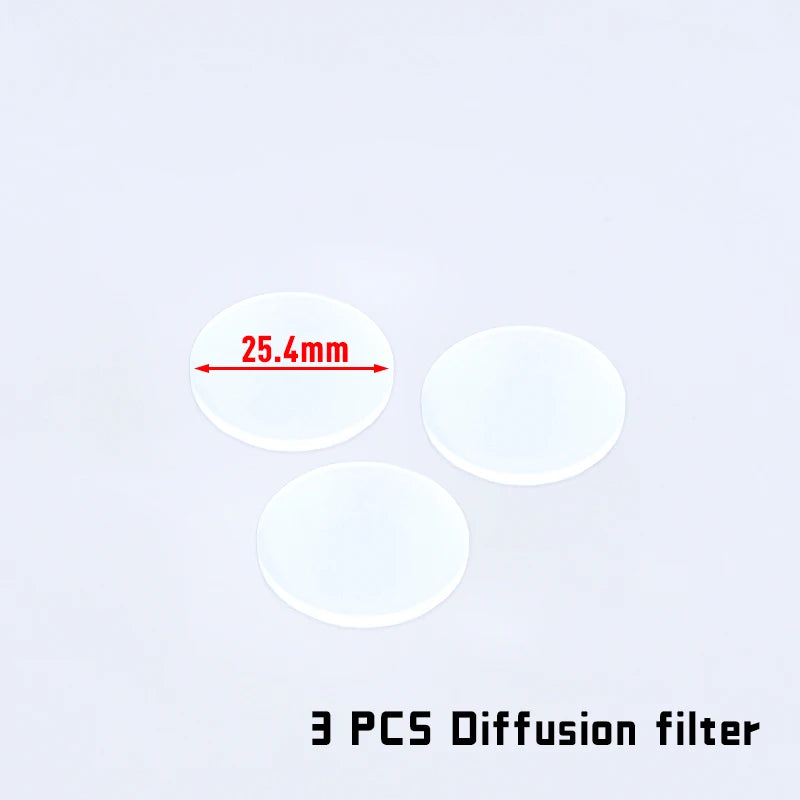 lentilles noires transparentes 30mm 28mm 26mm 25.4mm diffuse ir filter led chasse