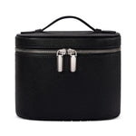 boîte rangement cosmétique cuir marron noir rose blanc moderne minimaliste impermeable poignee amovible