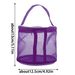 sac maille pratique moderne rose violet bleu boules laine poignée organise laines outils tricot