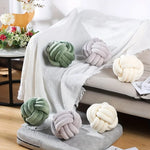 coussin décoratif velours noué moderne couleur gris rose bleu opalescent