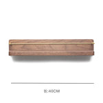 étagère murale moderne minimaliste bois naturel doré étagères clips métalliques