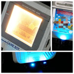 lampe décorative rétro console game boy blanc gris rose bleu écran lumineux boutons noirs