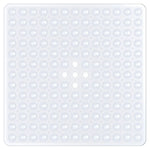 tapis bain antidérapant pvc bleu blanc noir perforé moderne adhésif 53x53cm