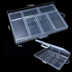 boîtes rangement bijoux transparentes plastique clips magnétiques poignées modernes pratique