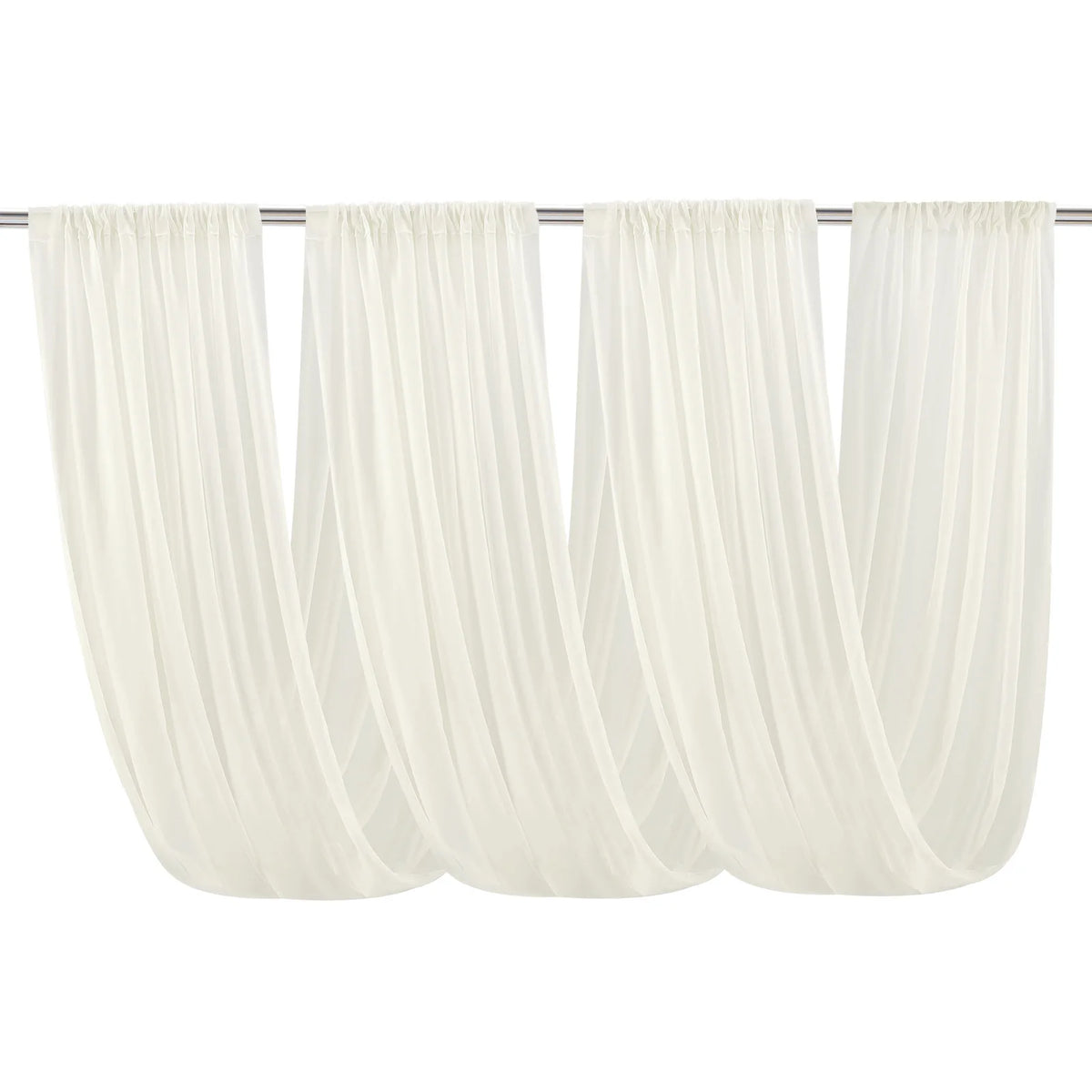 rideau transparent moderne blanc motifs floraux événements anniversaires fêtes mariage