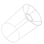 support lampe blanc moderne cadre suspension fil métallique abat jour tambour protection ampoule diy