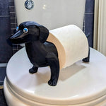 support rouleau papier toilette animaux rose noir gris beige porc grenouille adhesive fixe