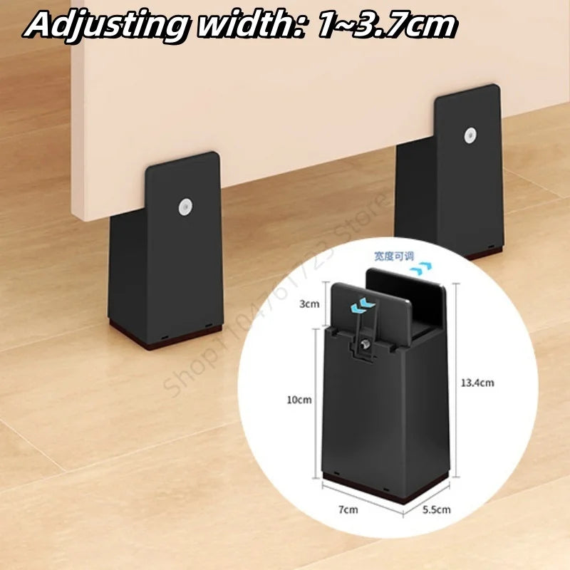 pieds meubles marron noir vis plastique moderne fixation antidérapants rechargeables