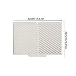 tapis cuisine rayures diagonales gris vert clair moderne adhésif vaisselle nettoyage brosse gant cuillère