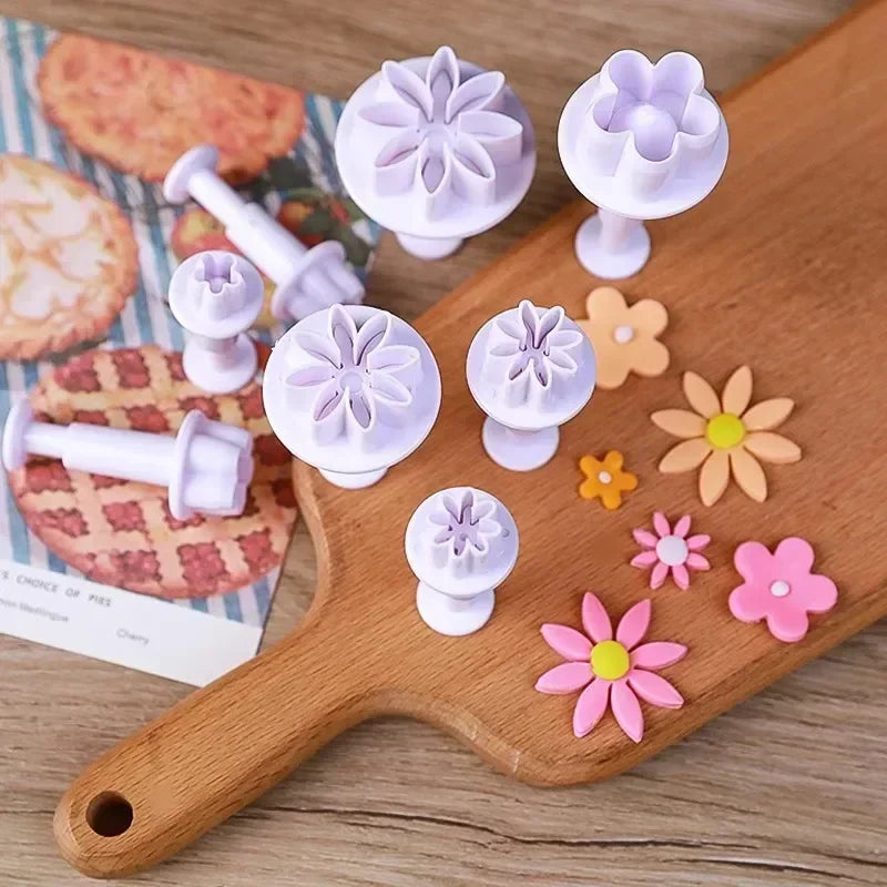 décoration pâtisserie fleurs motifs pétales lisses mignon lilas rose orange jaune blancOpaque