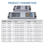 alimentation electrique 24v led 12v 60w 100w 200w 300w 400w aluminium industrielle
