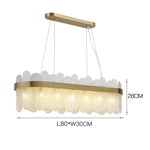 Suspension lumineuse moderne or verre dépoli blanc élégante encastrée lumière led chambre salon