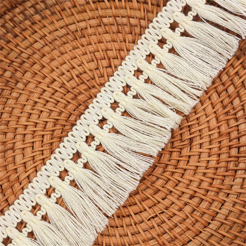 ruban macramé franges boho vert eau bleu marine orange noir blanc artisanal