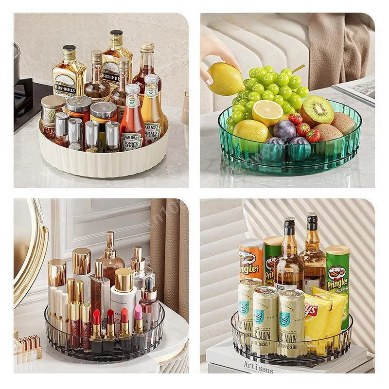 organisateur rotatif épices moderne transparent gris vert blanc kitchen storage minimaliste