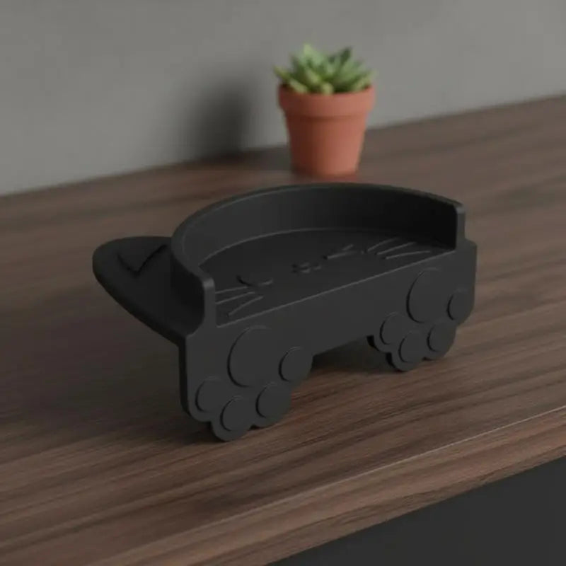 tapis tampage pad poudre silicone noir motif chat moderne adhésif qualité alimentaire