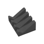 support savon moderne silicone couleur noir vert clair motif abstrait sourires texture douce salle