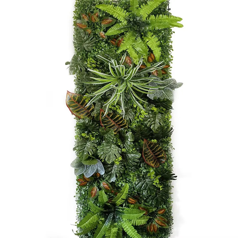 décoration murale plante artificielle feuilles fleurs naturelle extérieure intérieure accrochable verte brune rouge rose