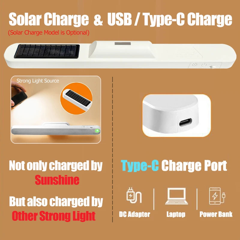 lampe led moderne rechargeable usb blanc opacité adhésive interrupteur tactile 30cm