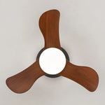 ventilateur moderne led télécommande faible bruit chambre salon noir texture bois