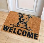 tapis d'entrée moderne chiens motifs floraux antidérapant résistant décoloration 30x50cm 40x60cm