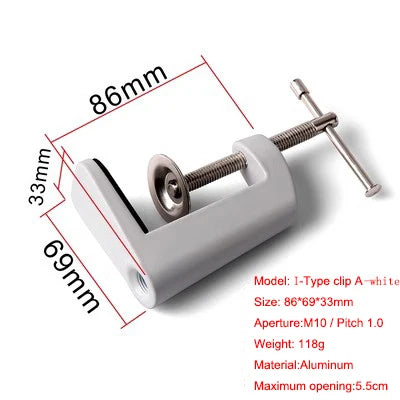 pinces modernes fer aluminium couleurs noir blanc gris fixations certifiées ROHS matériaux ABS