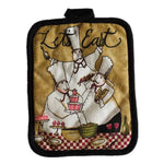 protège sous verre multicolore rustique poignées tissu motif cuisine animal fleur textes opaques rectangle