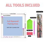 toile diamant fleurs tournesols roses papillon artisanal peinture acrylique instructions outils