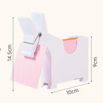 support stylos porte papier cheval blanc rose rouge moderne minimaliste clips