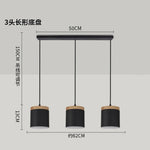 suspension lumineuse moderne minimaliste noir gris blanc matériaux aluminium éclairage led pendentif restaurant cuisine