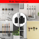 porte balai acier inoxydable support mural salle bain outils nettoyage moderne fixations