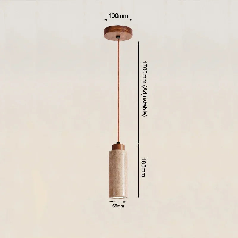 Suspension lumineuse moderne marbrée pierre beige brun salon restaurant étude chambre principal led