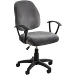 housse chaise velours moderne beige gris fixations vis coussins