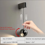 lampe murale moderne argentée réglable éclairage quotidien led chambre salon