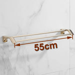 Accessoires salle bain doré moderne porte serviettes support papier toilette brosse wc 60cm
