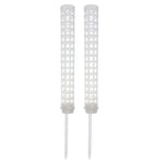 support plante plastique blanc moderne grille mailles régulières insertion sol