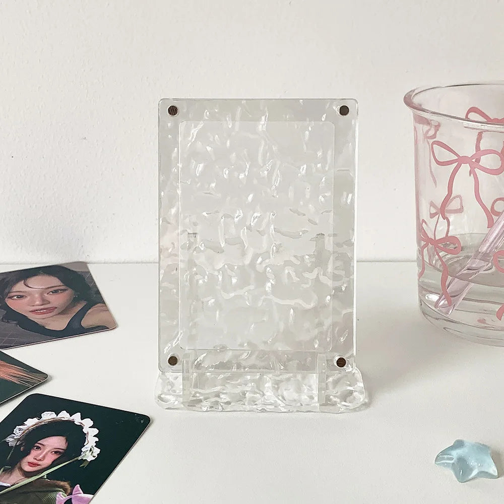cadre photo transparent moderne clips minimaliste plastique deco