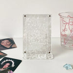 cadre photo transparent moderne clips minimaliste plastique deco