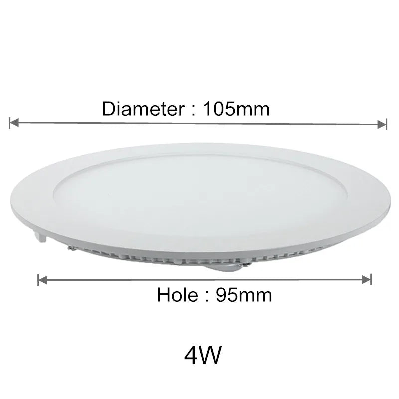 plafonnier led rond encastré moderne blanc aluminium dimmable transformateur intérieur maison