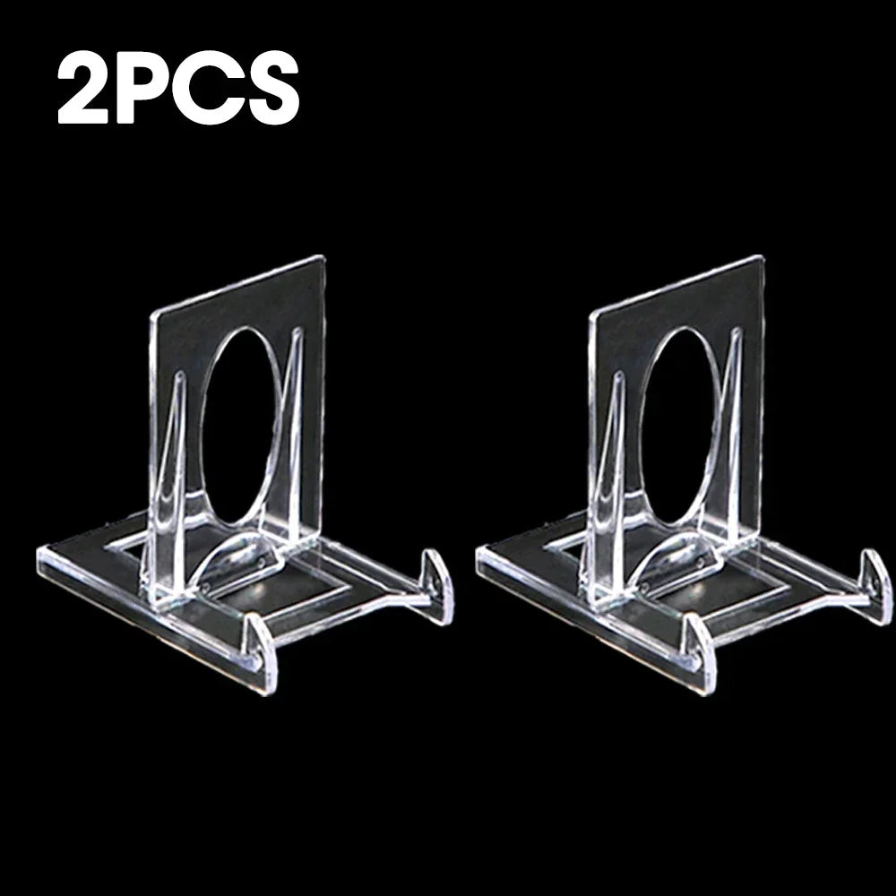 support tablette transparent moderne clips 7x12cm 8x15cm respectueux environnement utilisation multiple imperméable stockage salon