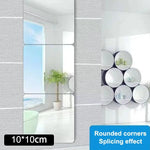 miroir mural transparent moderne adhésif vinyle décoration chambre coucher DIY
