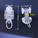 anneau métallique rondelle plastique clips rideau blanc noir rail rideau