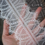 dentelle polyester fine blanc noir floral classique 8cm 5cm 10cm écologique