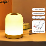 lampe table led rechargeable intensité variable lumière douce protection yeux portable chambre blanc moderne